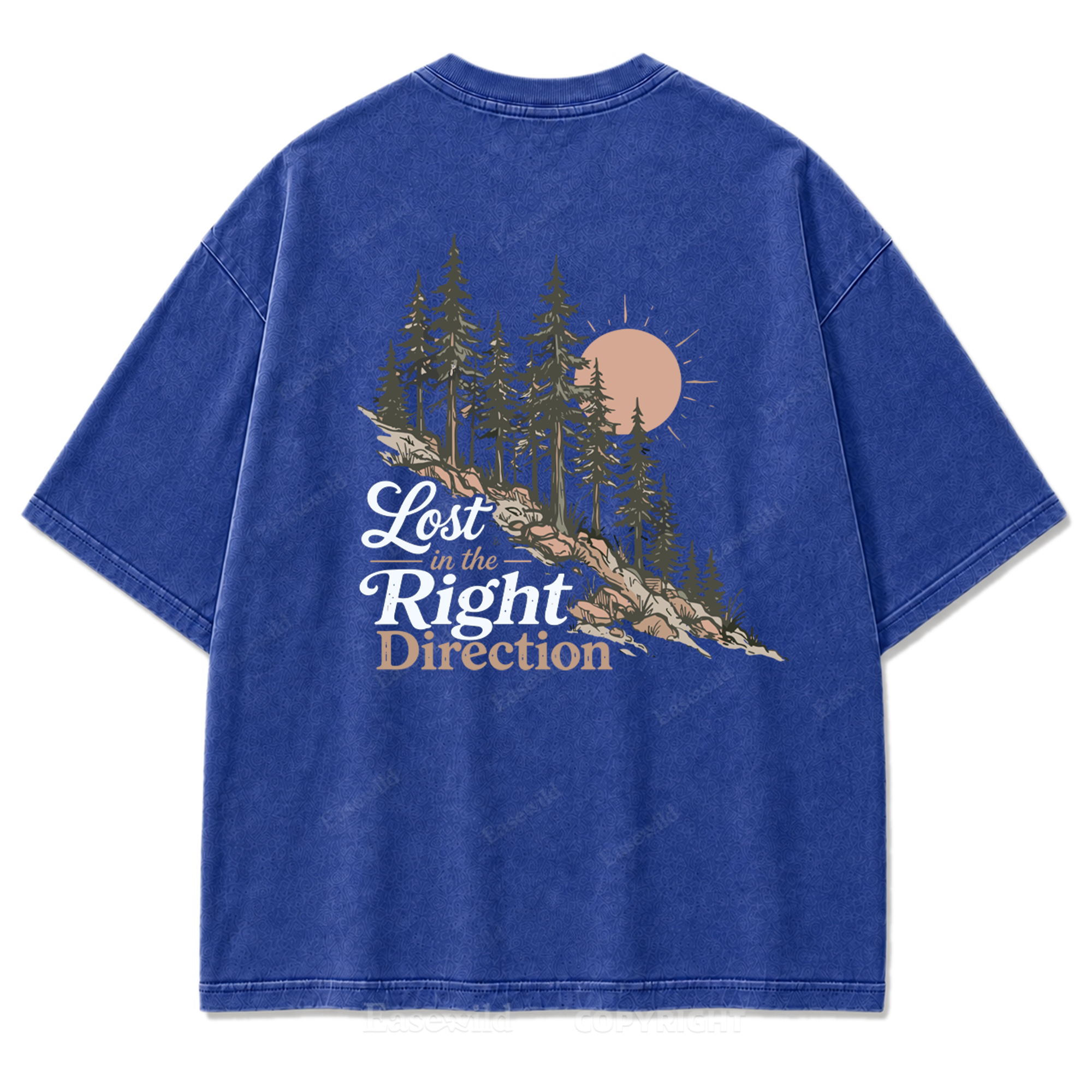 Lost in the Right Direction verwaschenes T-Shirt