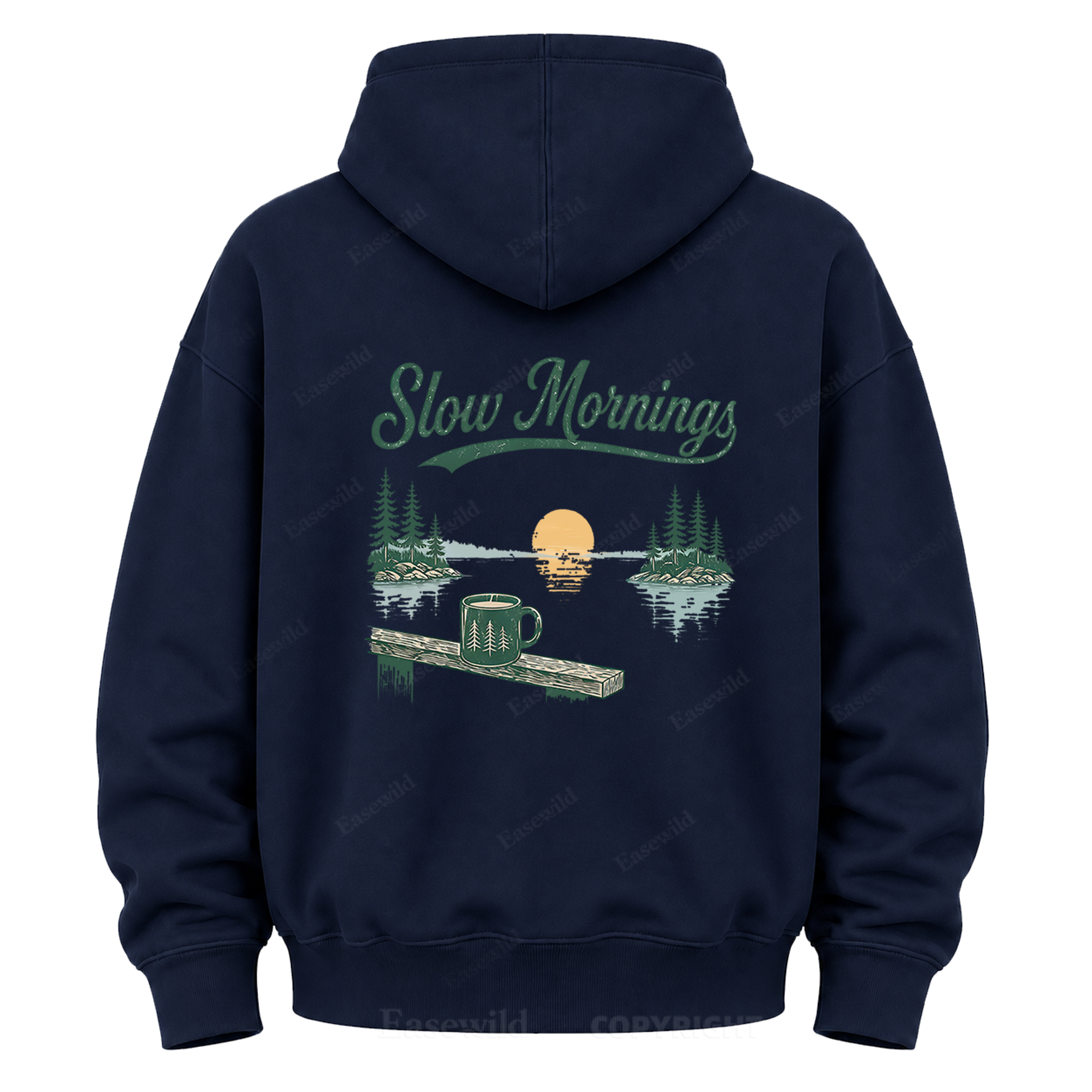 Morgenstunden am See Grafik-Hoodie