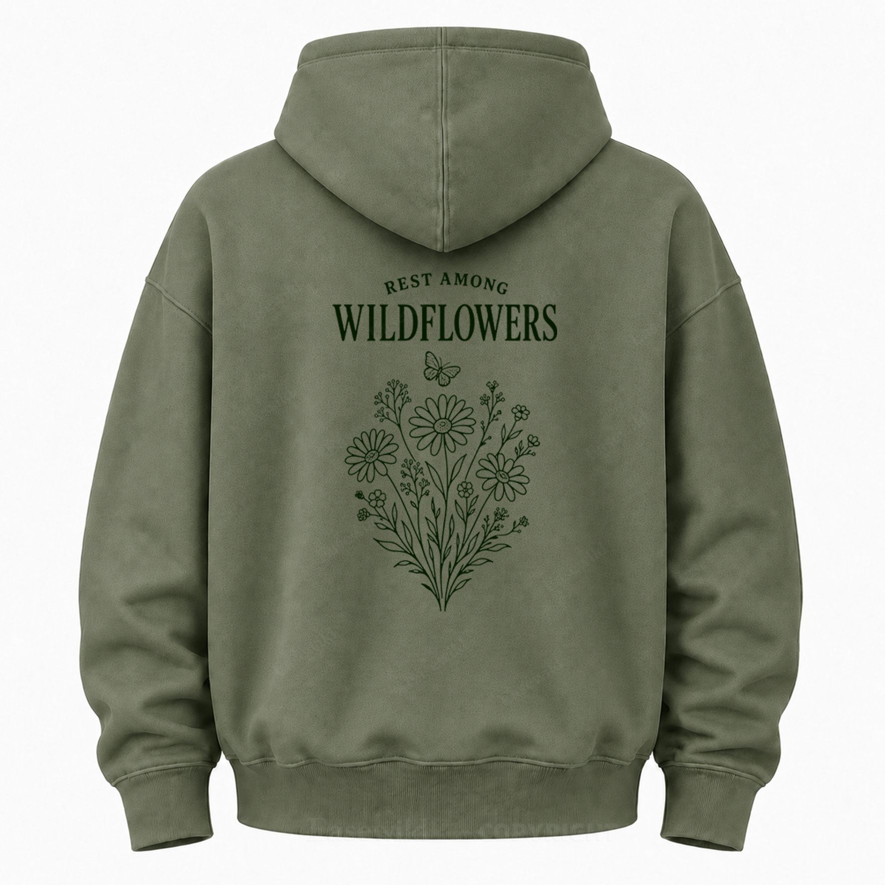 Rest Among Wildflowers Graphic Hoodie