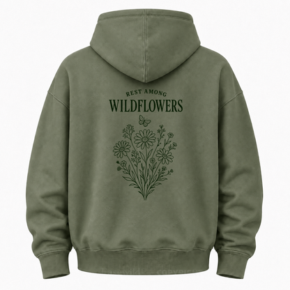 Rest Among Wildflowers Graphic Hoodie