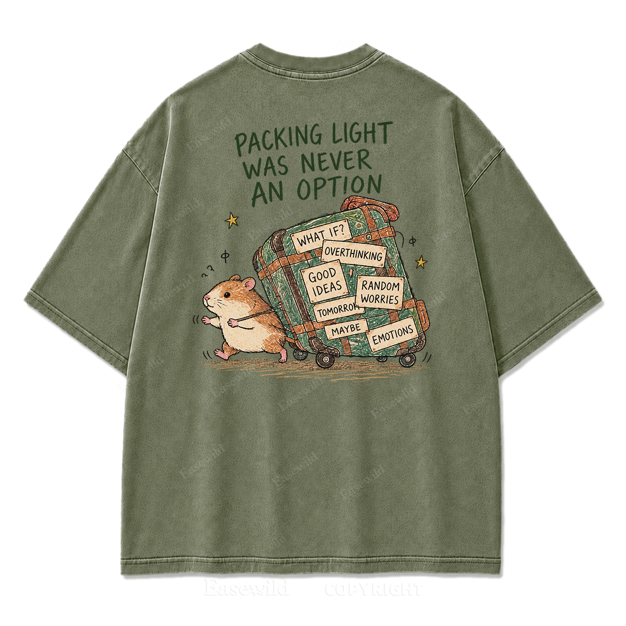 The Suitcase We All Carry Washed Graphic Tee