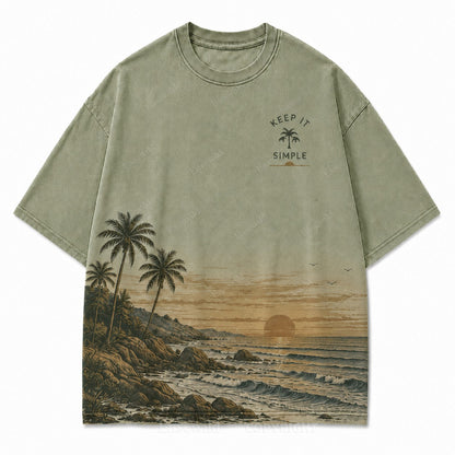 Keep It Simple Coastal Grafik-T-Shirt