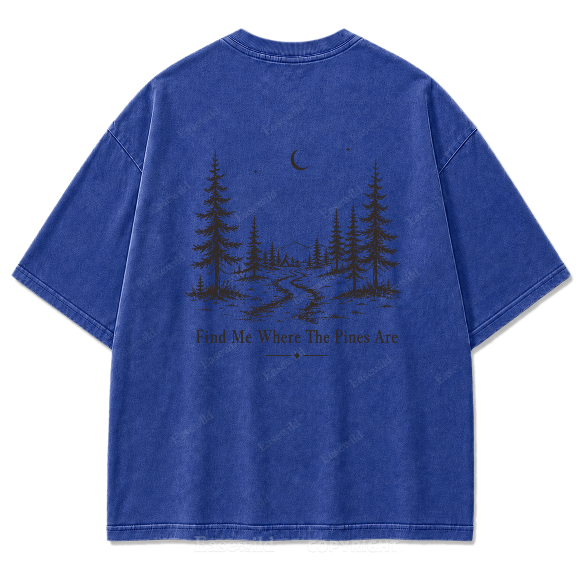 Pinebound Nights Washed Print Tee