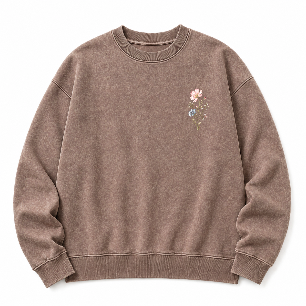 Keep Growing Wildflower Washed Graphic Sweatshirt