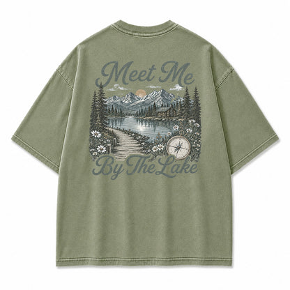 Meet Me By The Lake Graphic T-Shirt
