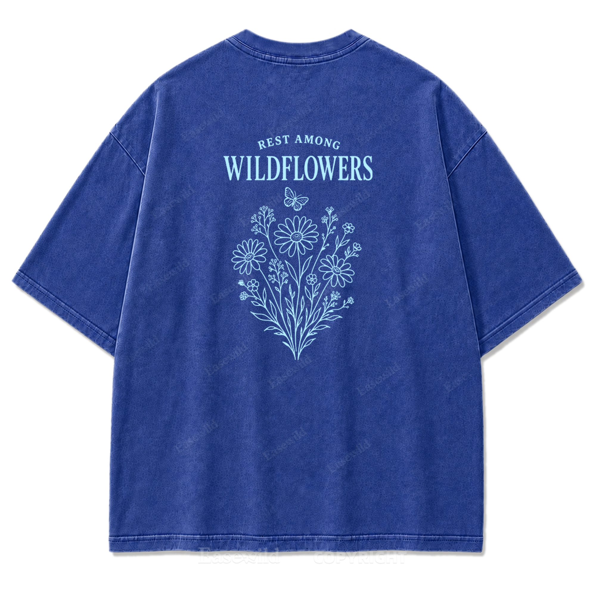 T-Shirt mit Wildblumen-Grafikdruck „Rest Among Wildflowers“