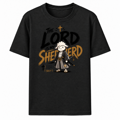 The Lord Is My Shepherd Samurai Lamb Graphic T-Shirt