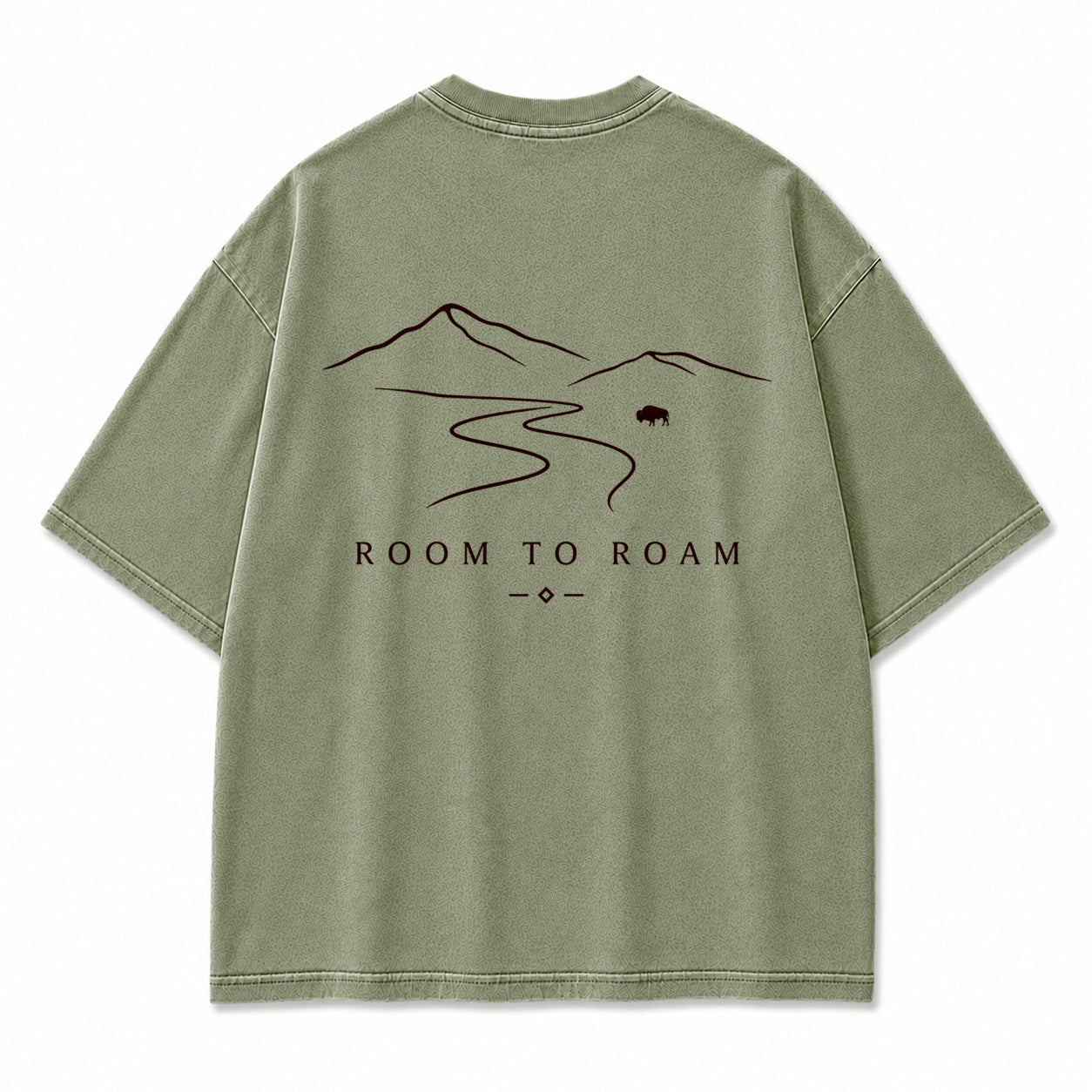 Room to Roam Mountain Bison Graphic T-Shirt