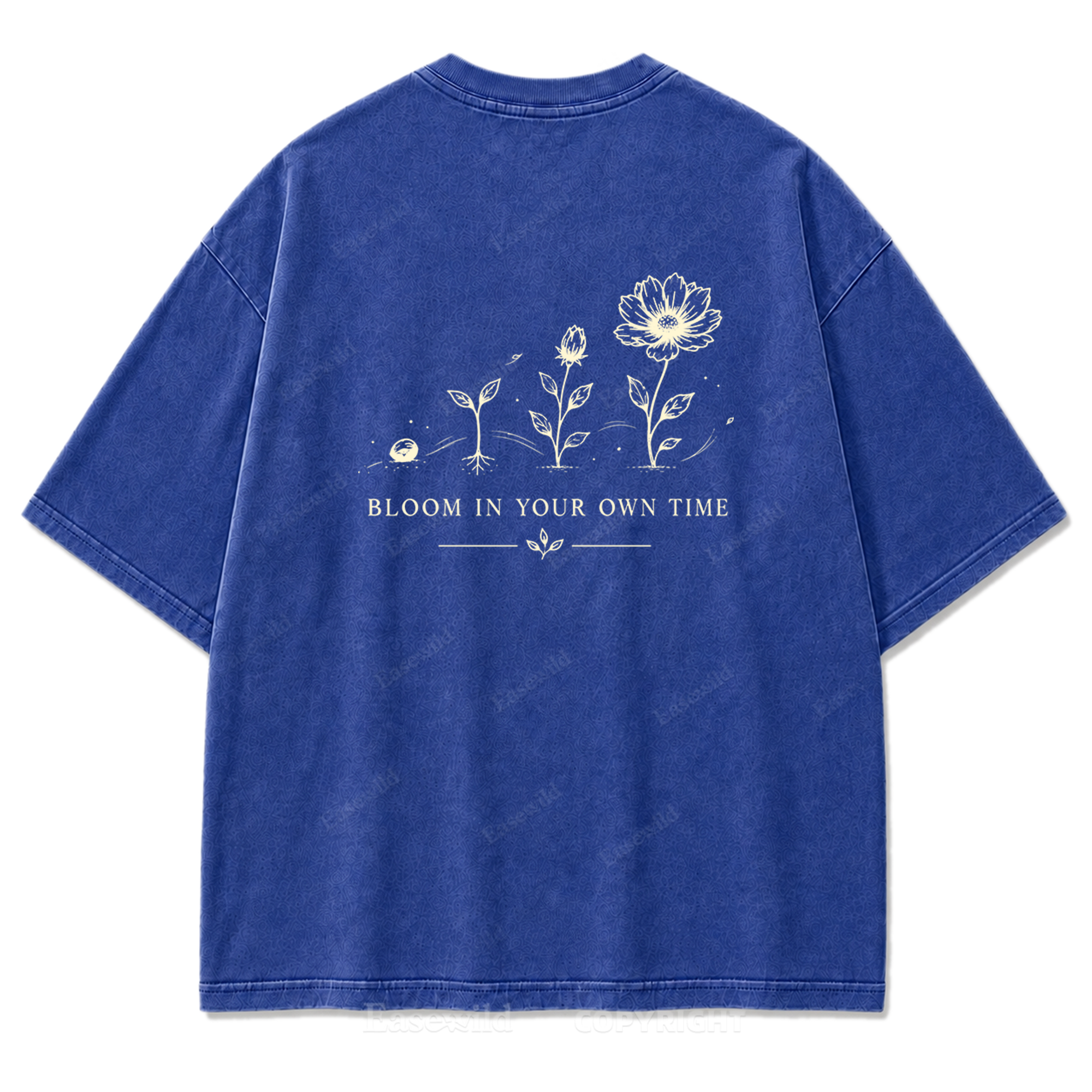 Bloom In Your Own Time Washed Print Tee
