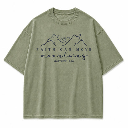 Faith Can Move Mountains Graphic T-Shirt