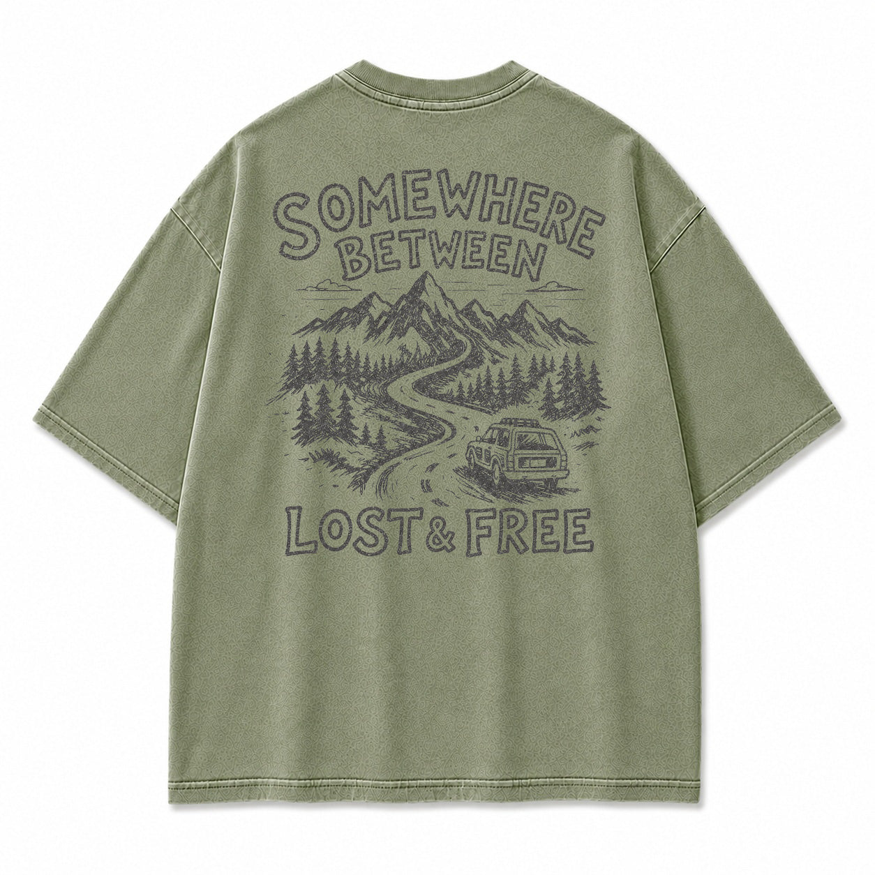 Somewhere Between Lost & Free Graphic T-Shirt