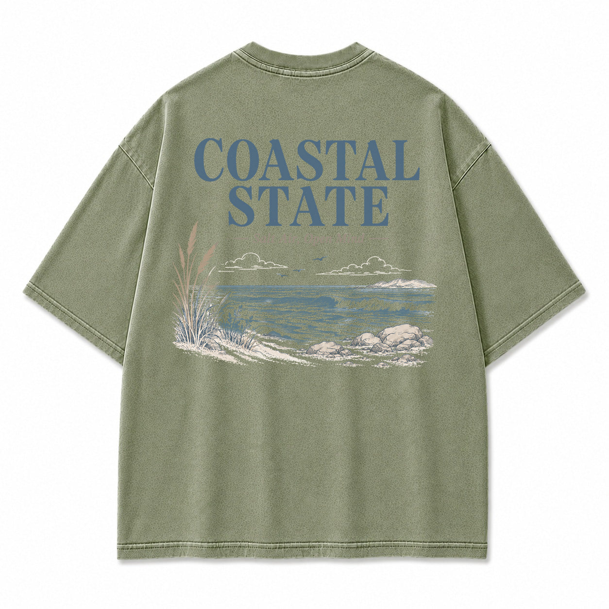 Coastal State Ocean Shore Graphic T-Shirt
