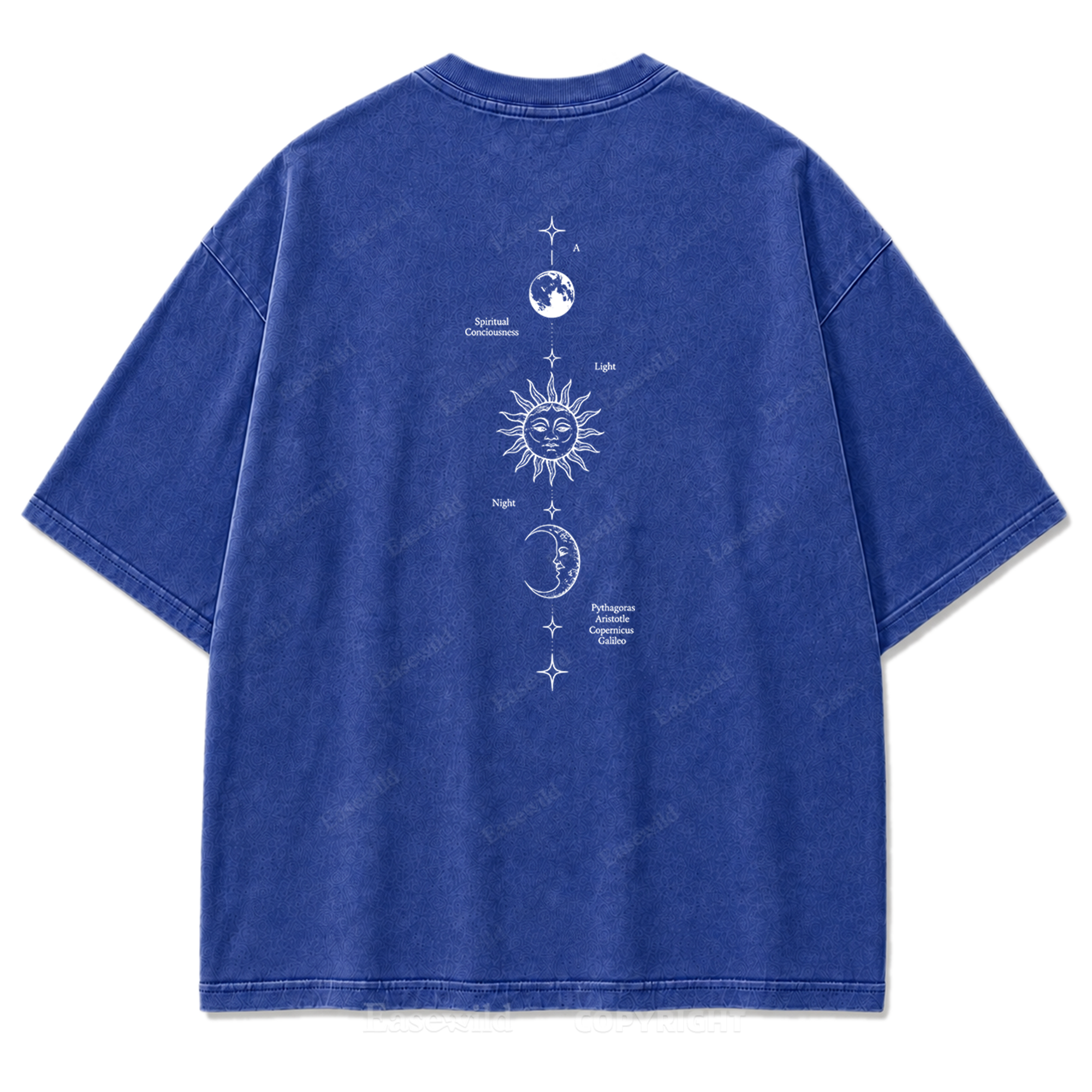 Spiritual Consciousness Sonne & Mond "Washed Print" T-Shirt