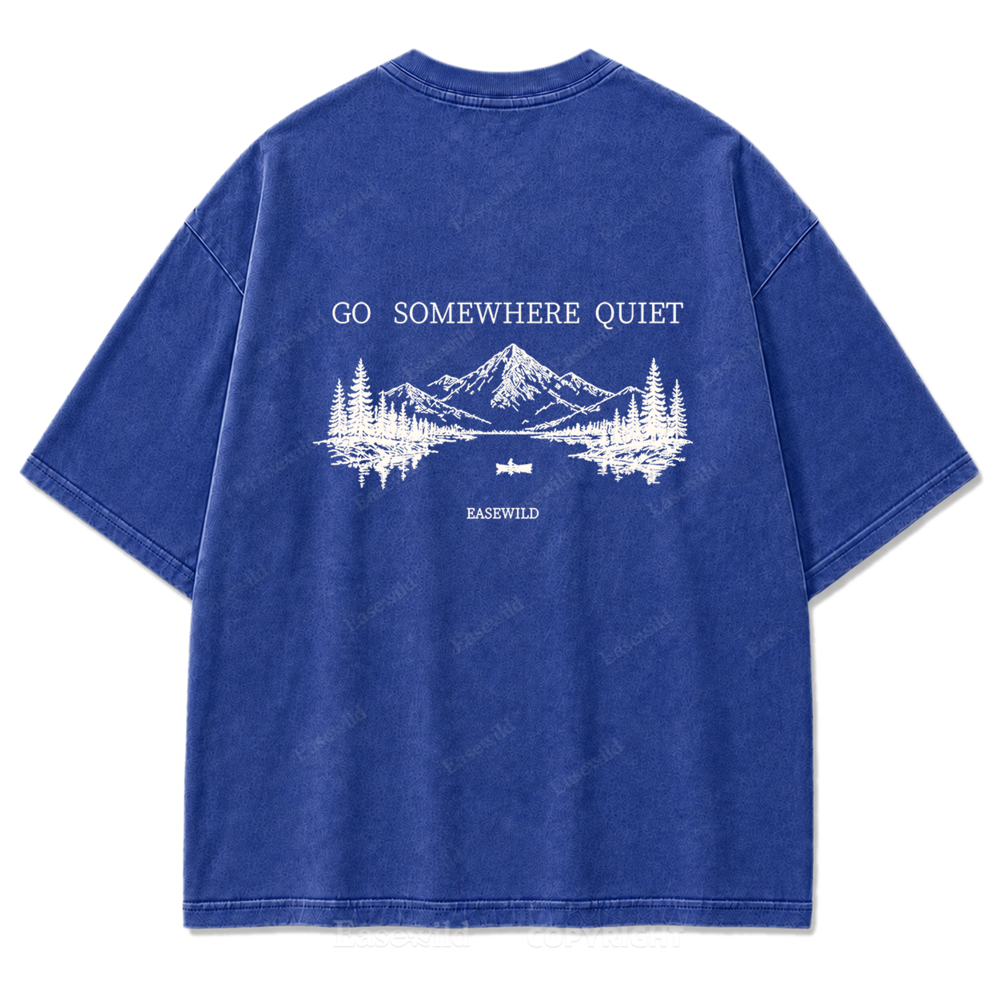 Go Somewhere Quiet Washed Print Tee