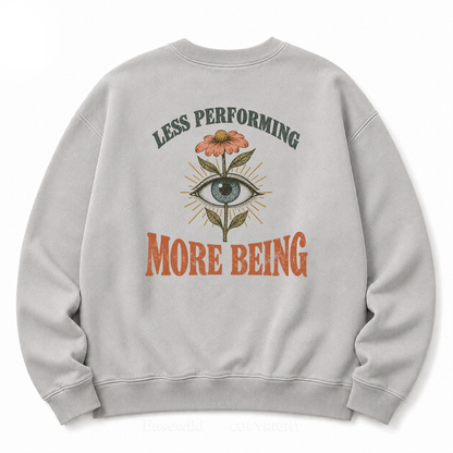 Quiet Authenticity Retro Eye Floral Washed Sweatshirt