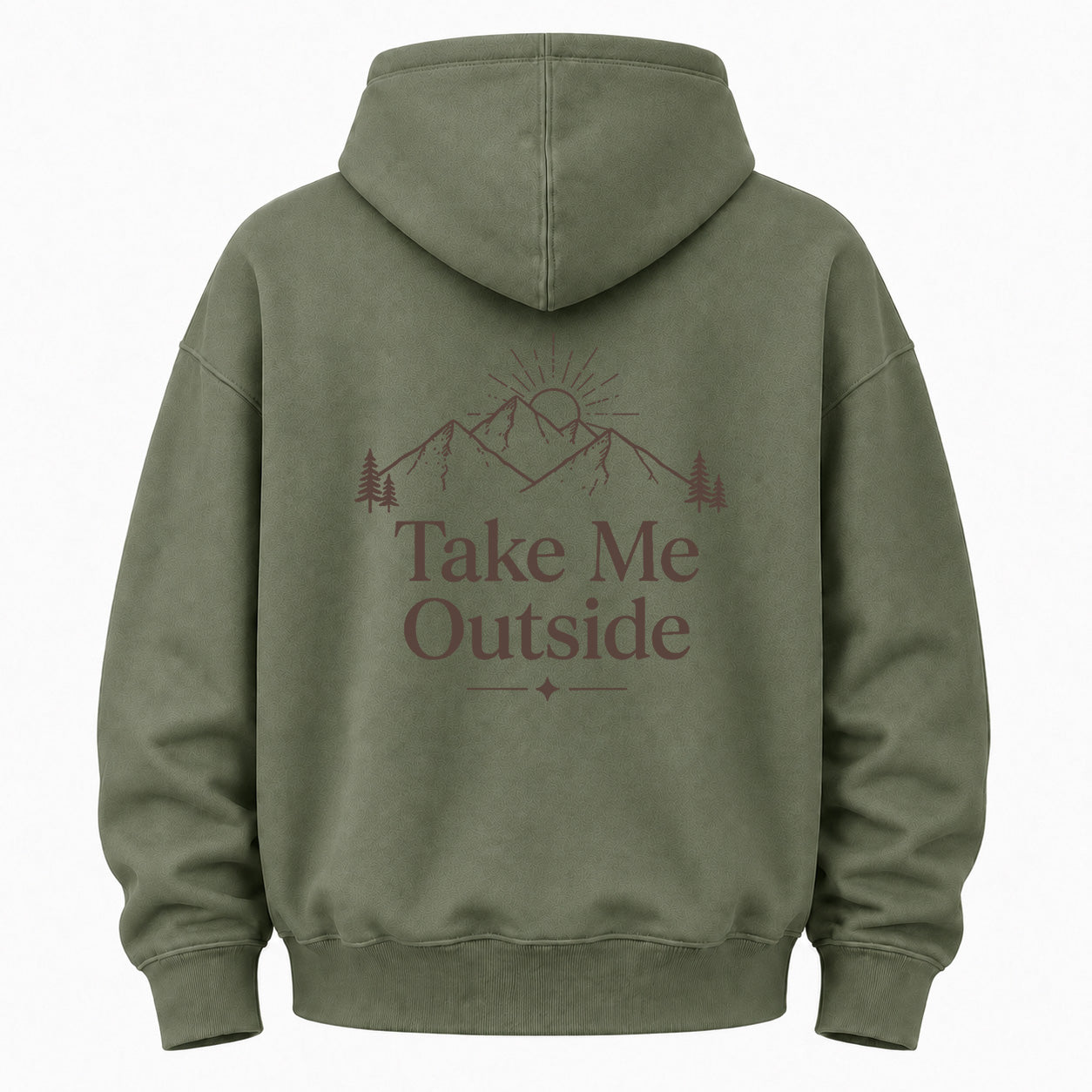 Take Me Outside Graphic Washed Hoodie