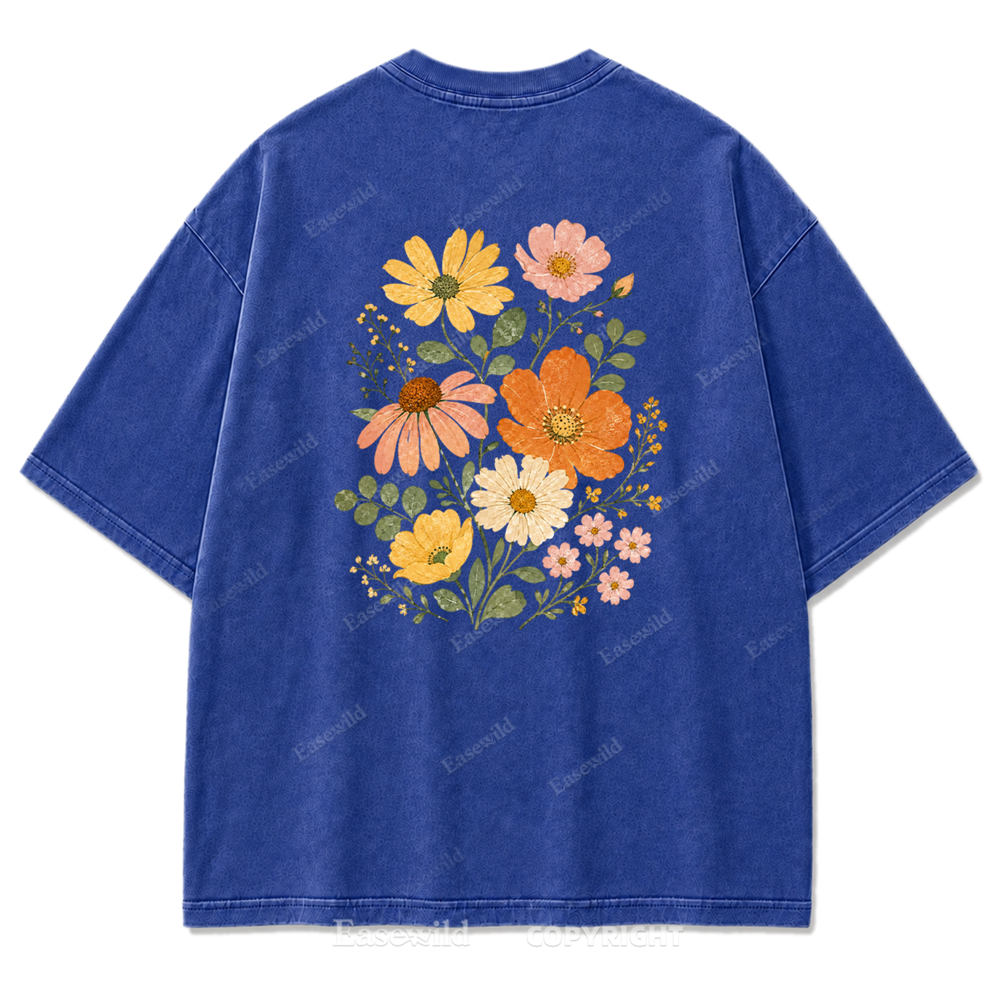 Pastel Wildflower Washed Print Tee
