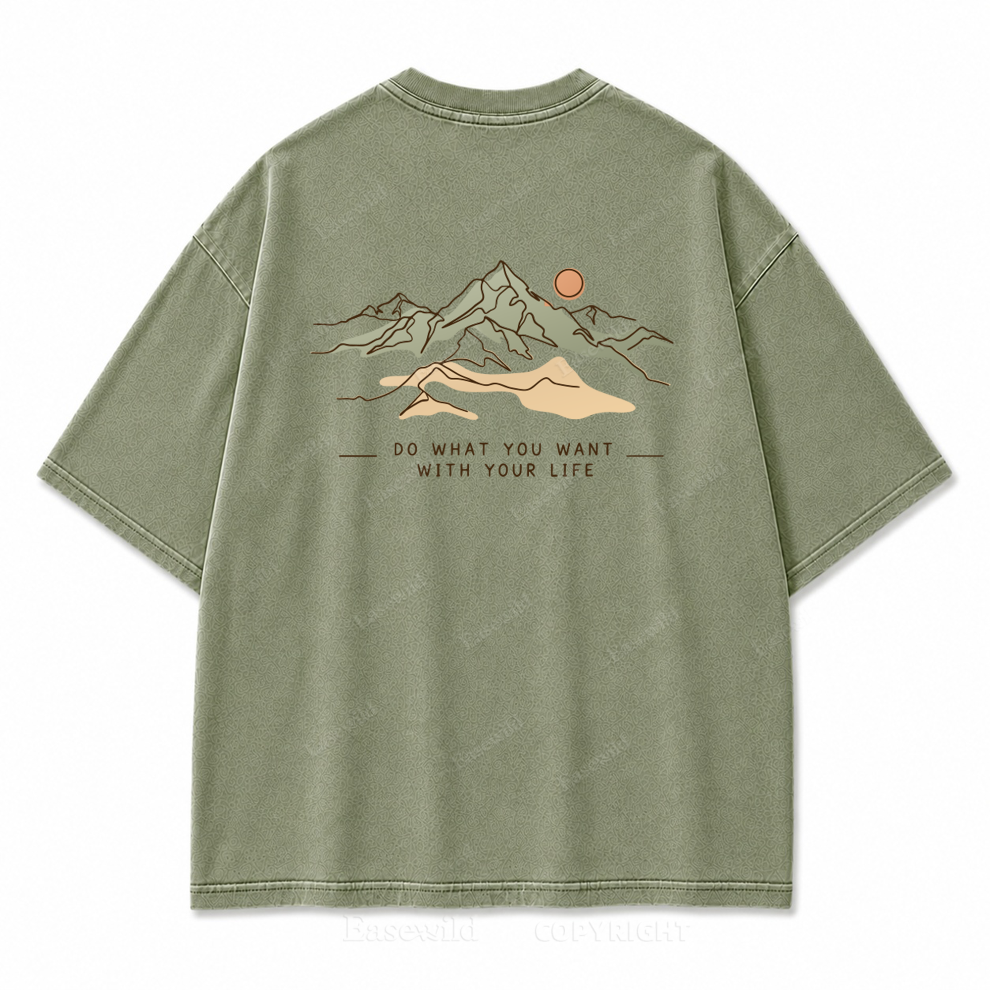 Do What You Want with Your Life Washed Back Print Tee