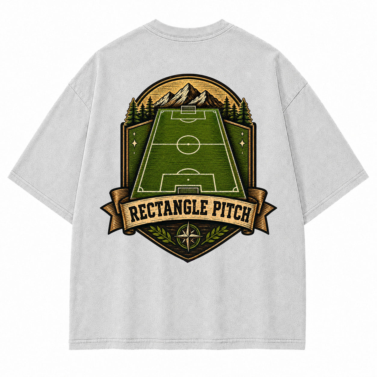 Rectangle Pitch Vintage Graphic T-Shirt
