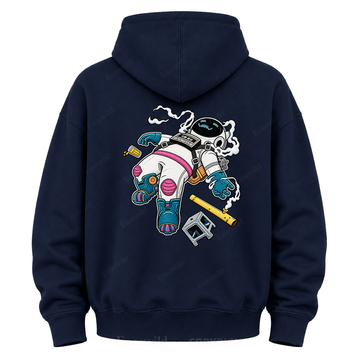 Relaxed Astronaut Graphic Hoodie