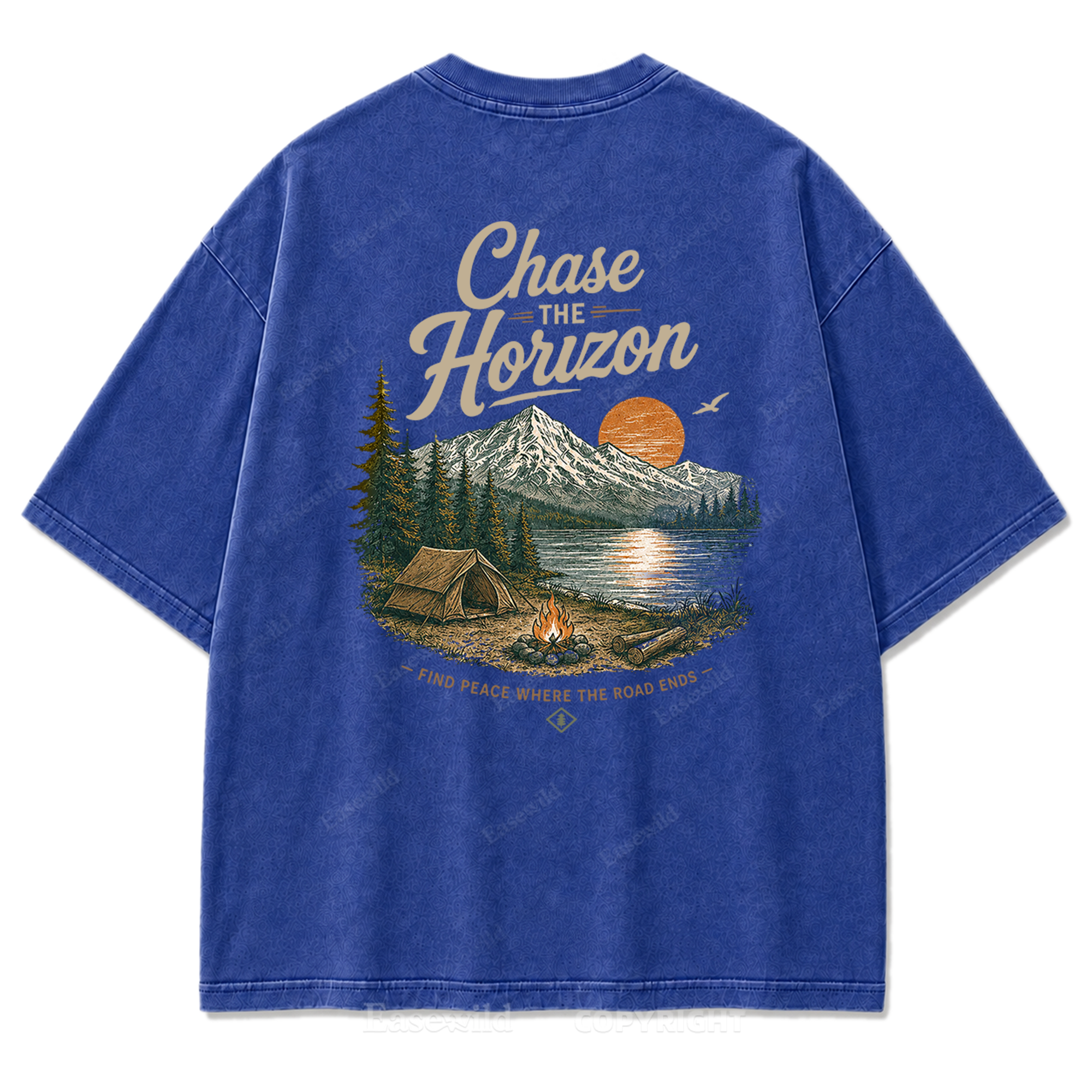 Horizon Escape See Verwaschener Print-Shirt