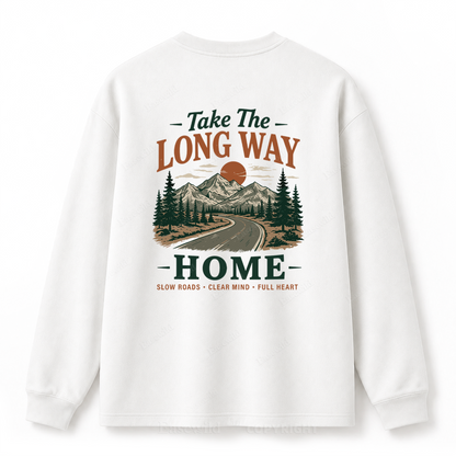 Take the Long Way Home Graphic Long Sleeve Tee