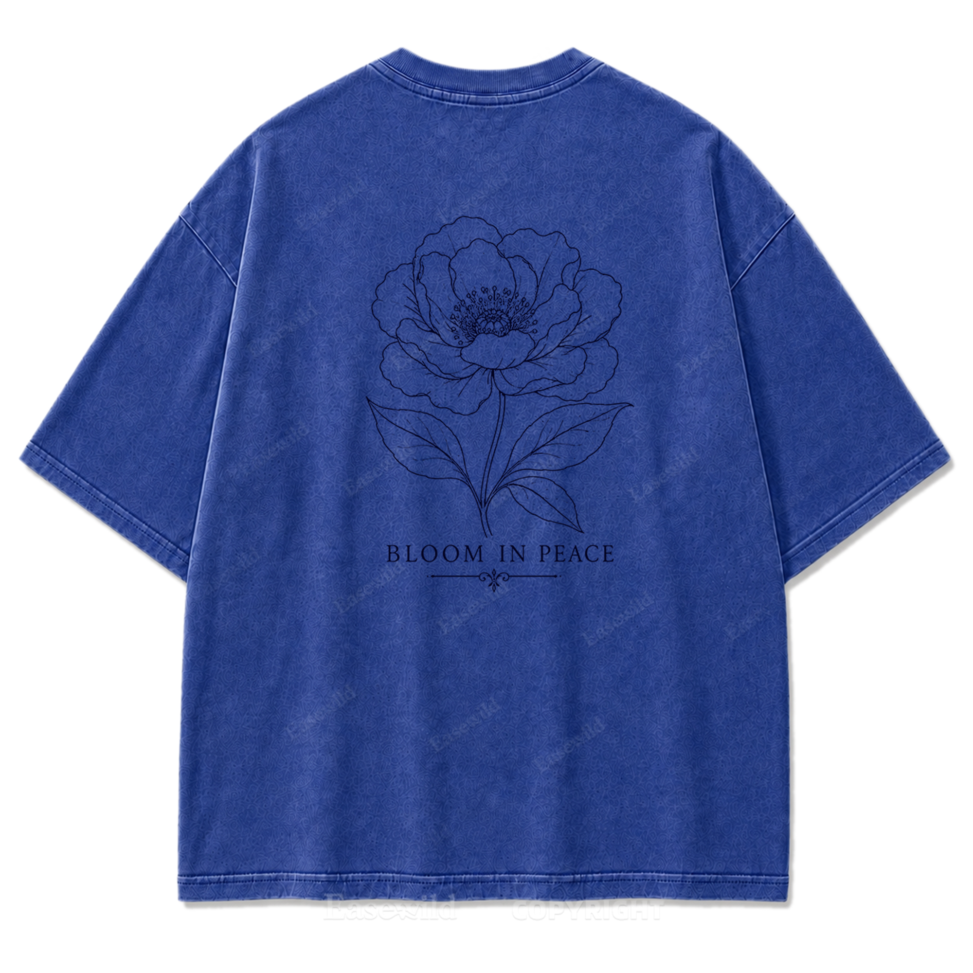 Bloom In Peace Floral Washed Print Tee