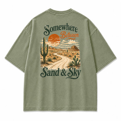Somewhere Between Sand & Sky Graphic T-Shirt
