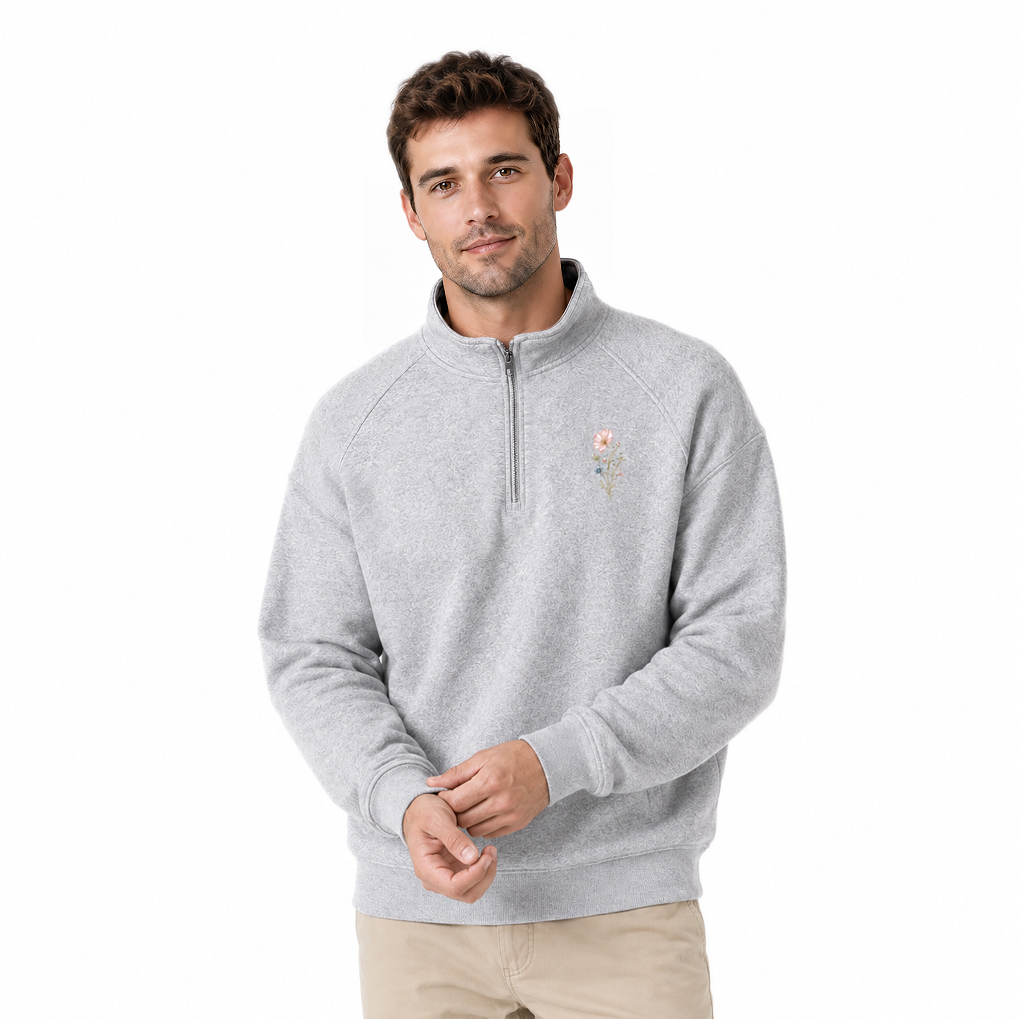 Keep Growing Meadow Zip Pullover Sweatshirt