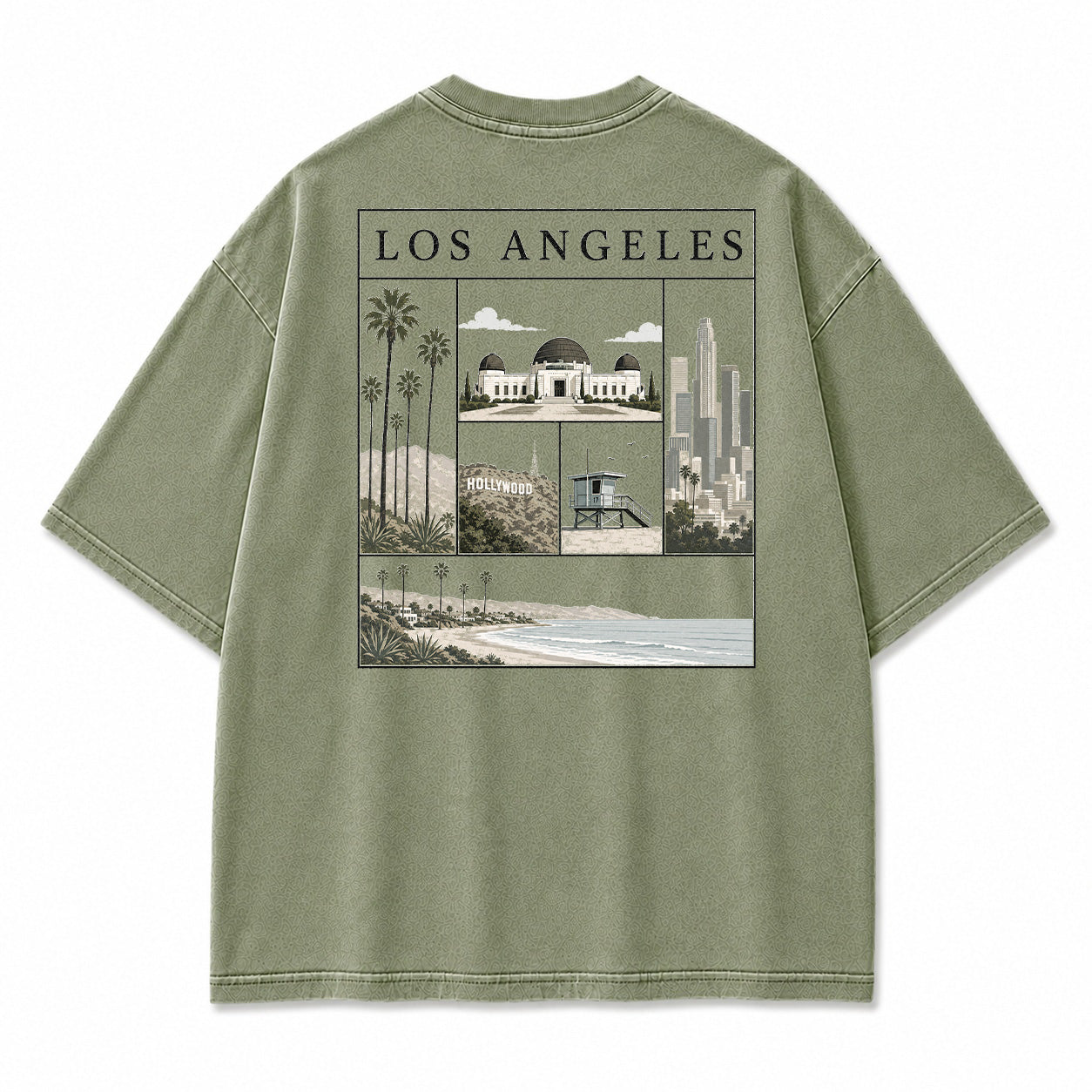 Los Angeles City Icons Graphic T-Shirt