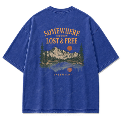 Wilderness Reflections Mountain Washed Print Tee