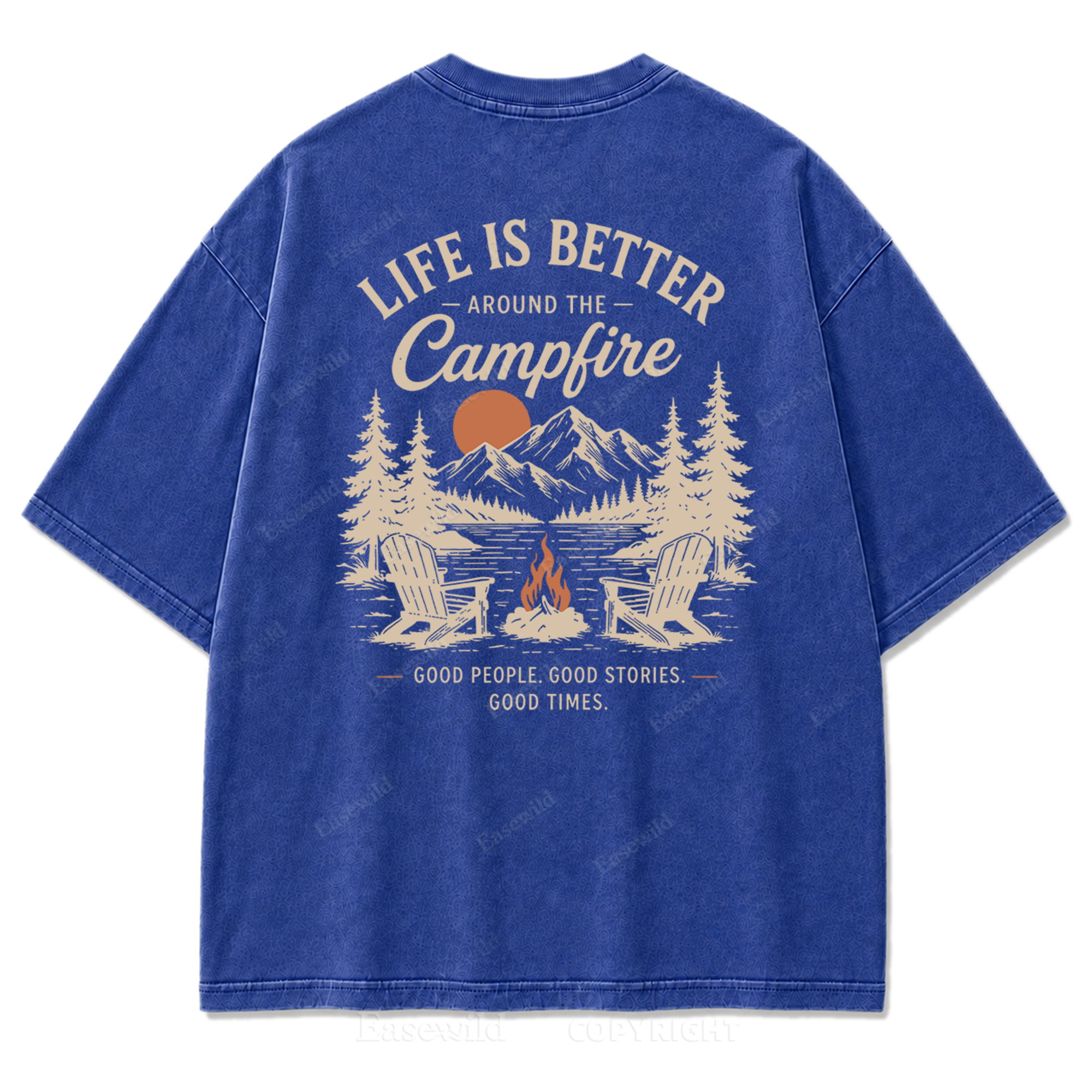 Campfire Evenings Outdoor Washed Print Tee
