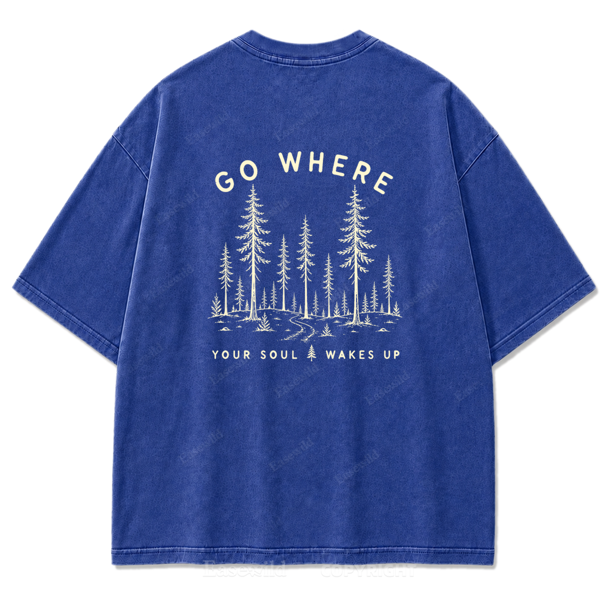 Go Where Your Soul Wakes Up Washed Print Tee