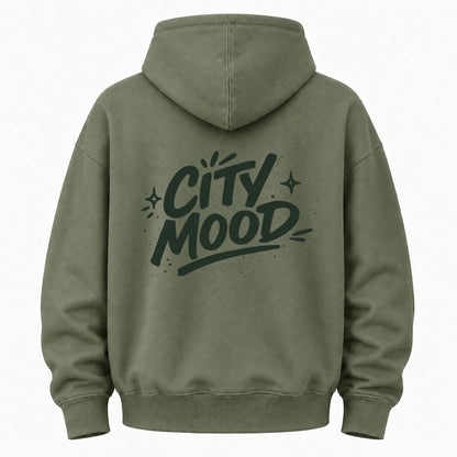 City Mood Graphic Washed Hoodie