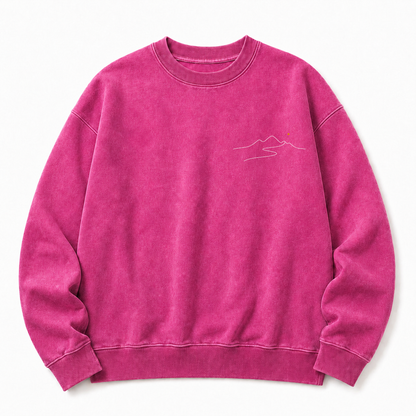 Go Where You Feel Most Alive Washed Graphic Sweatshirt