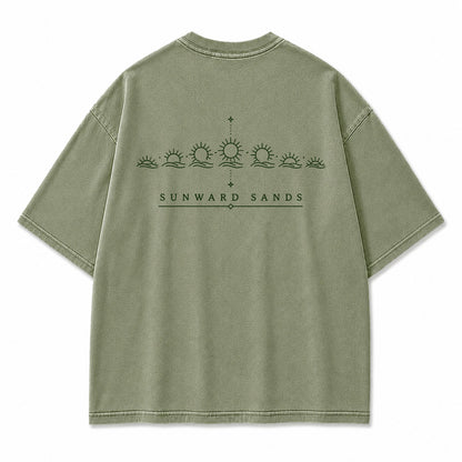 Sunward Sands Solar Cycle Graphic T-Shirt
