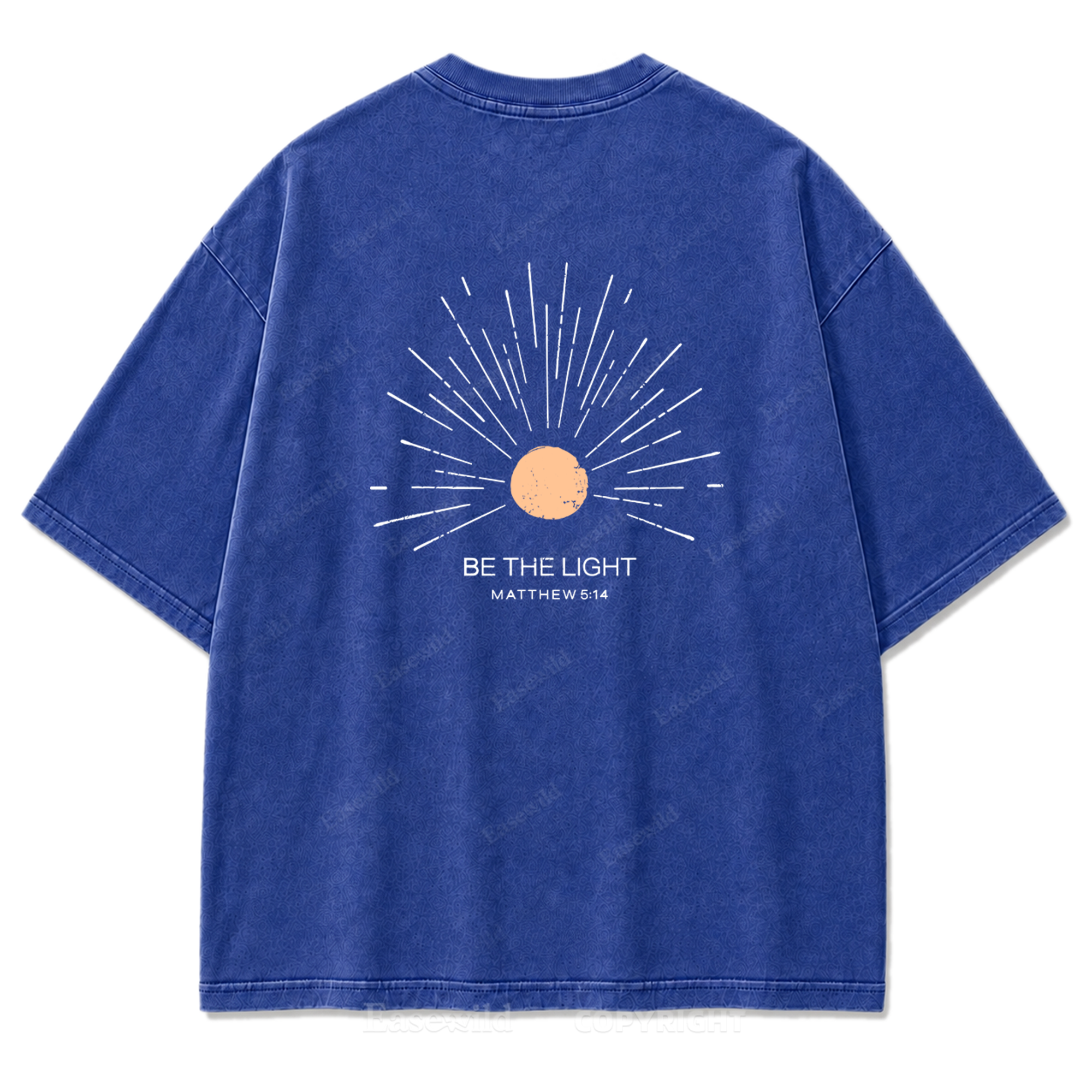 Be The Light Washed Print Tee
