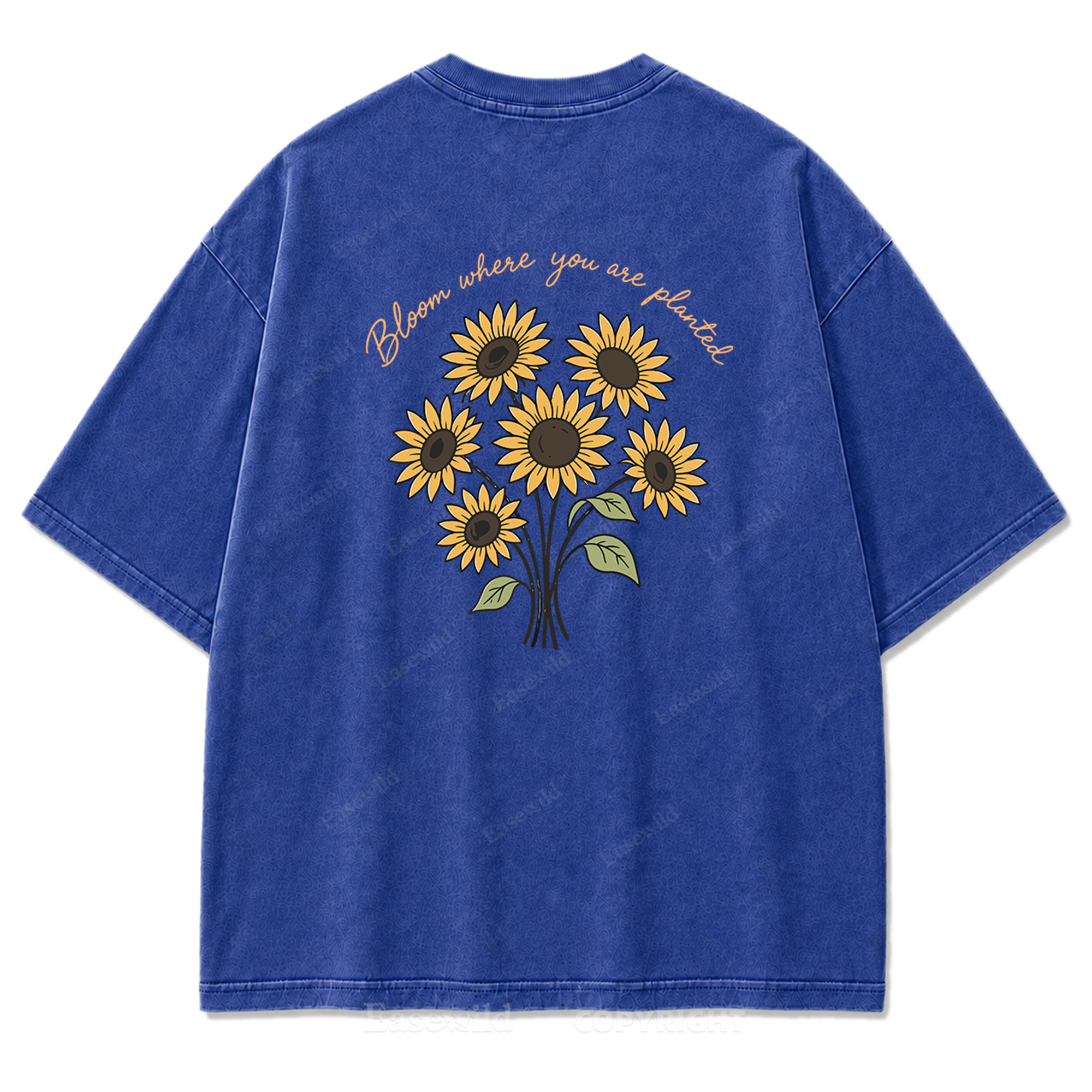 Bloom Where You Are Planted Washed Print Tee