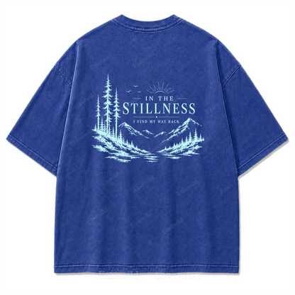 In the Stillness Mountain Washed Print Tee