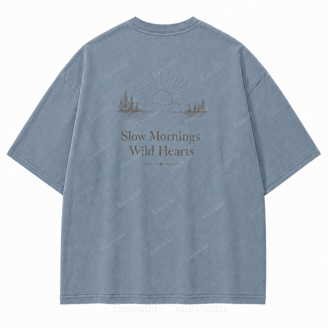 For Slow Mornings and Wild Hearts Minimalist Outdoor Tee