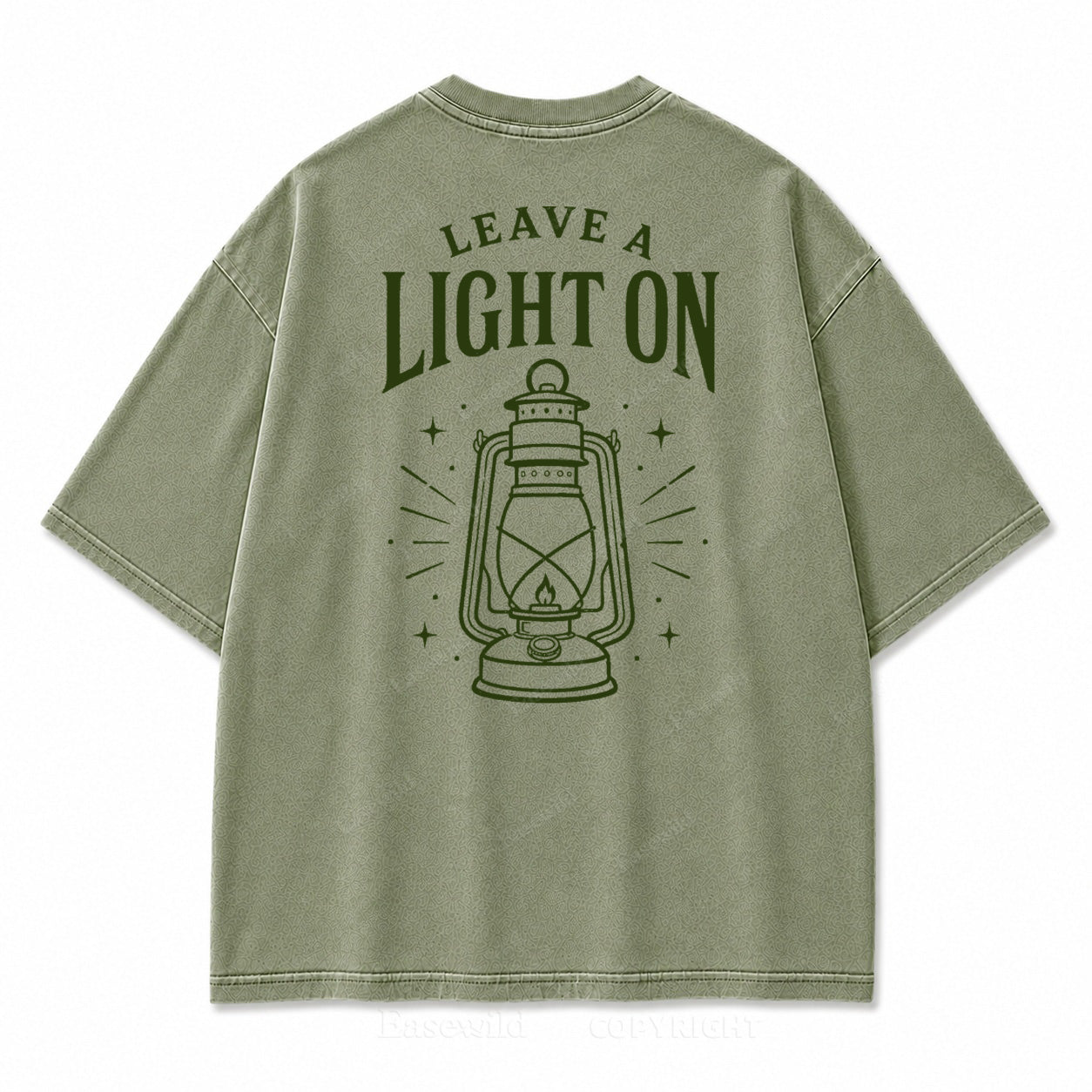 Leave A Light On Graphic Back Print Tee