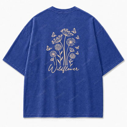 Wildflower Washed Print Tee