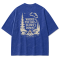 Washed Royal Blue