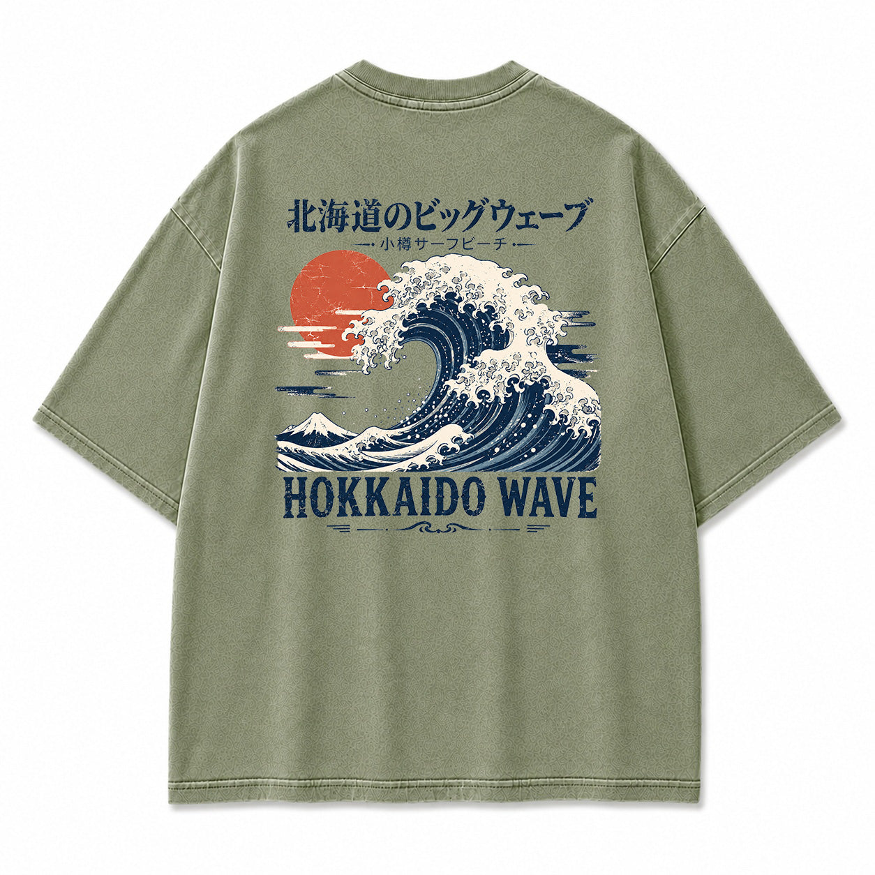 Hokkaido Wave Vintage Graphic T-Shirt