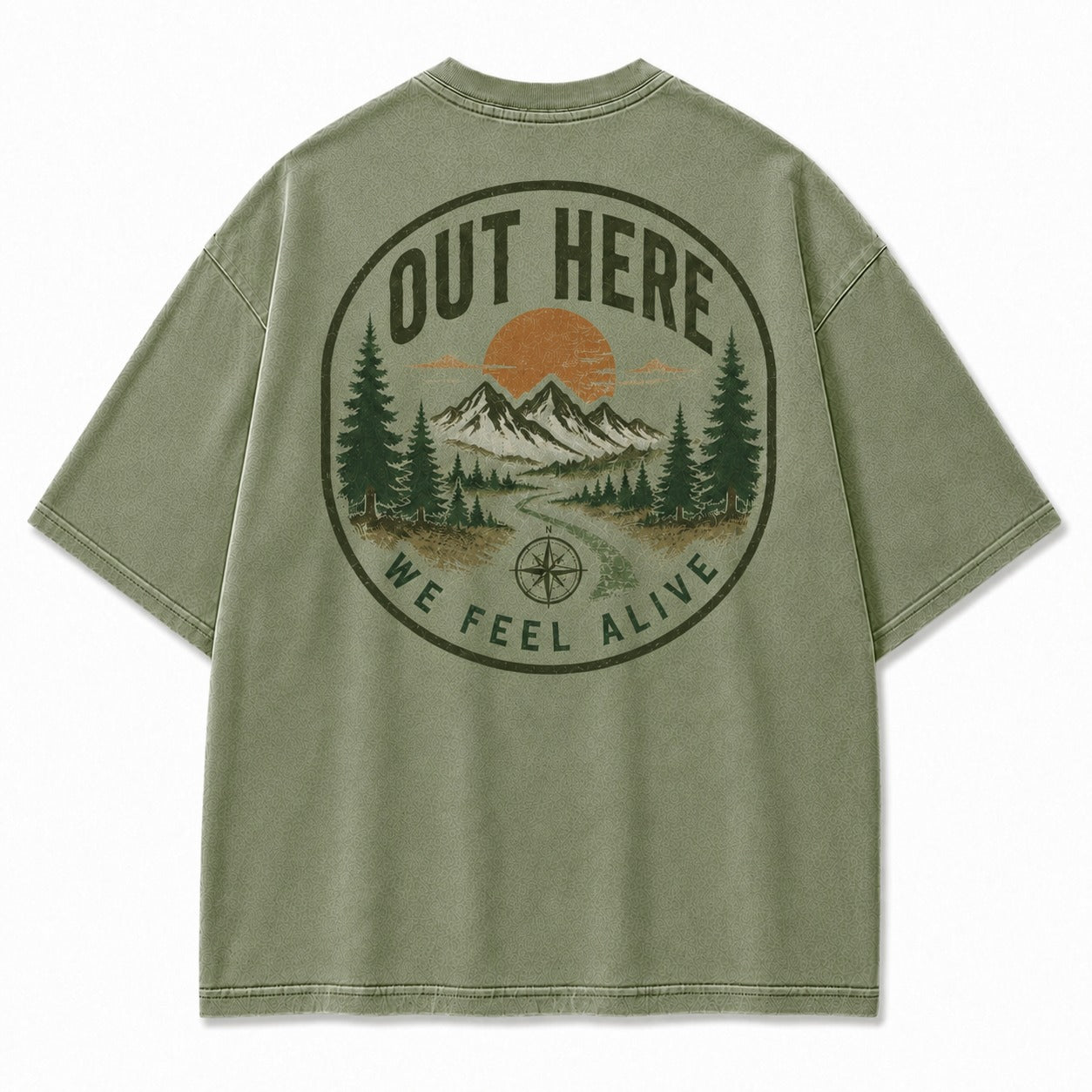 Out Here We Feel Alive Washed T-Shirt