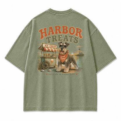 Harbor Treats Schnauzer Graphic T-Shirt