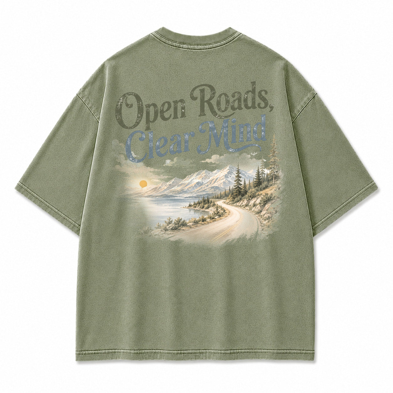 Open Roads Clear Mind Graphic T-Shirt