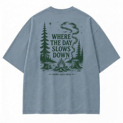 T-shirt graphique Ciel dégagé Jour tranquille
