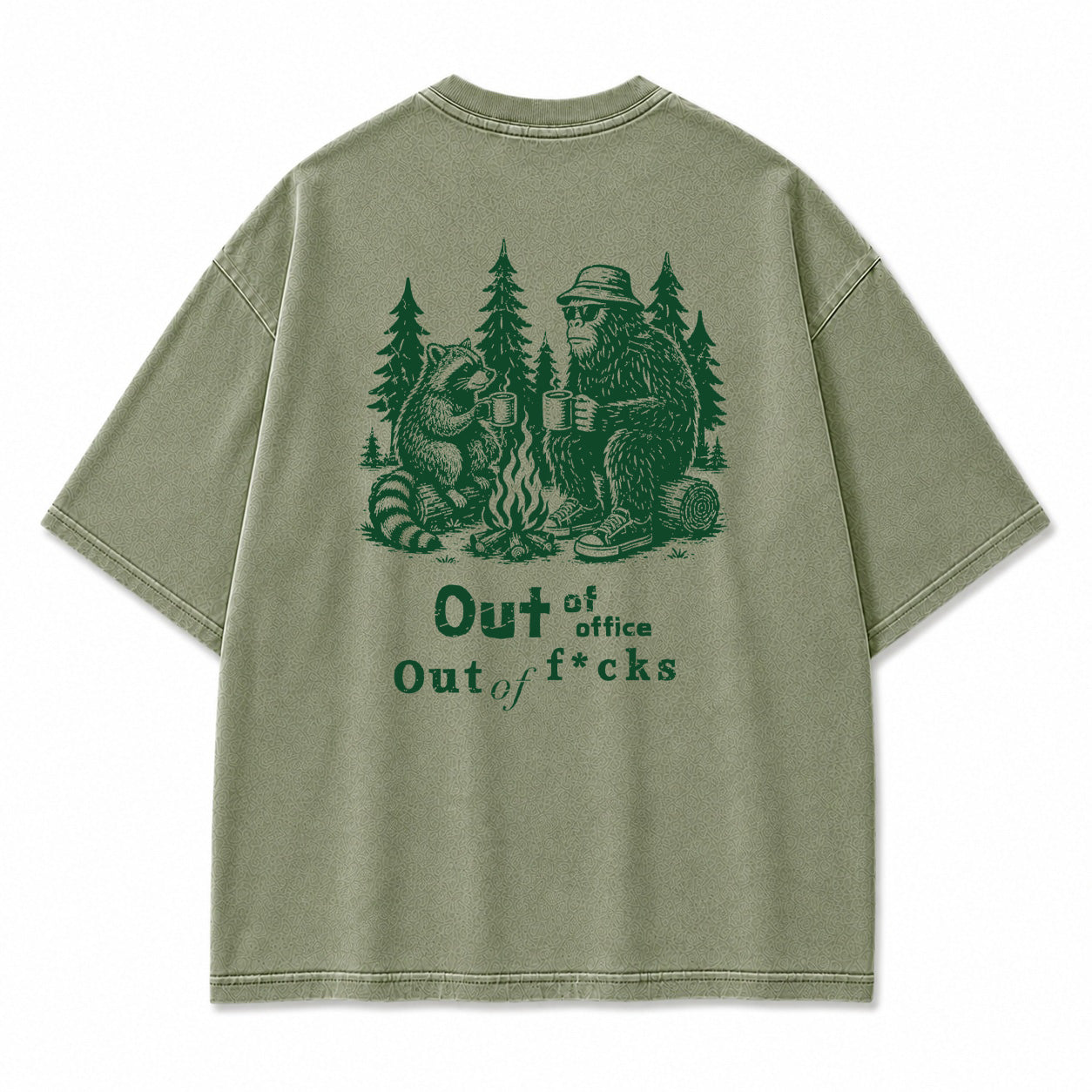 Out of Office Campfire Graphic T-Shirt