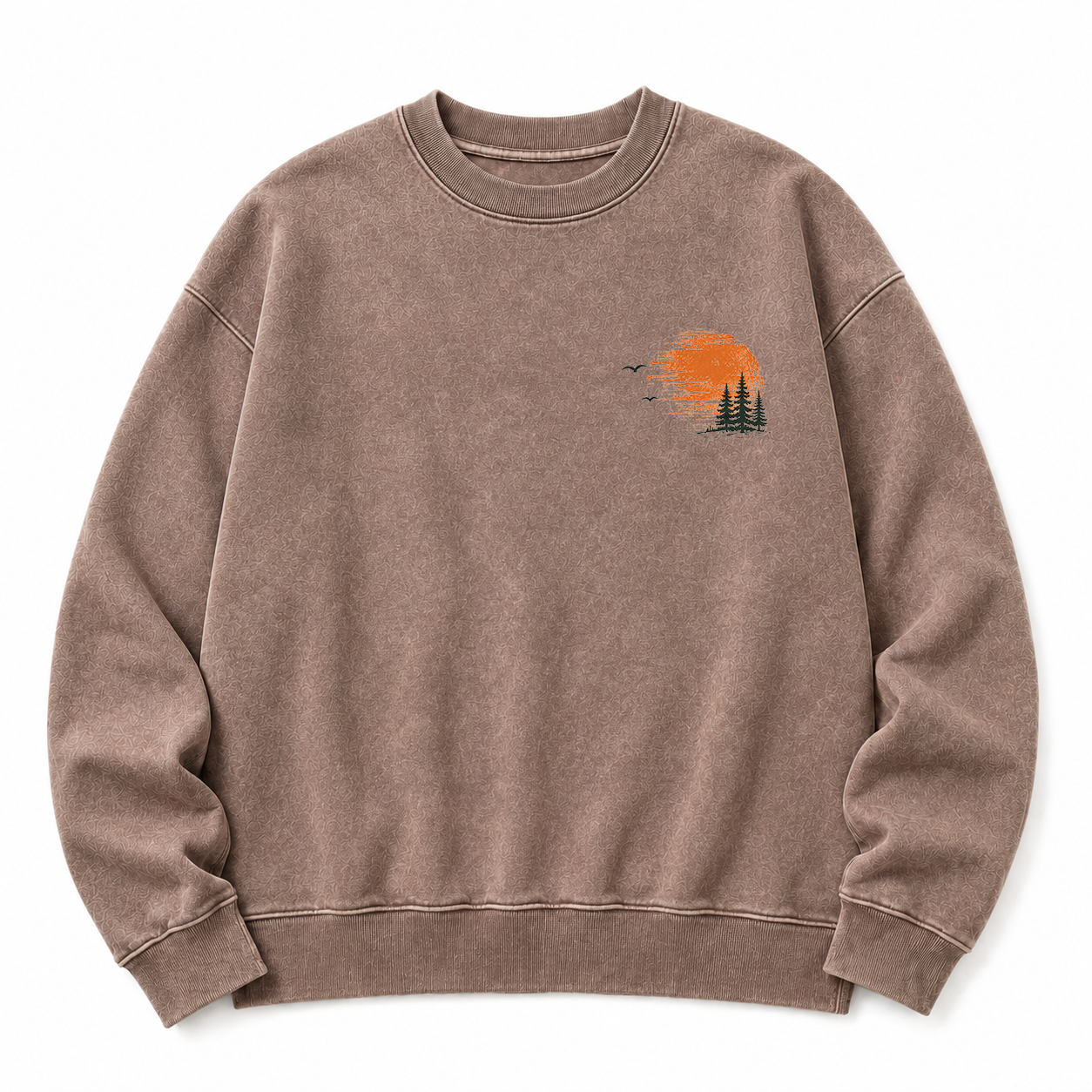 Somewhere Between Lost & Free Washed Back Graphic Sweatshirt